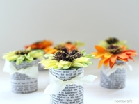 homework Toilet Paper Roll Mini Vases